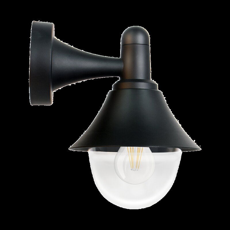 MIAMY 1xE27/60W,IP44, BLACK, WALL