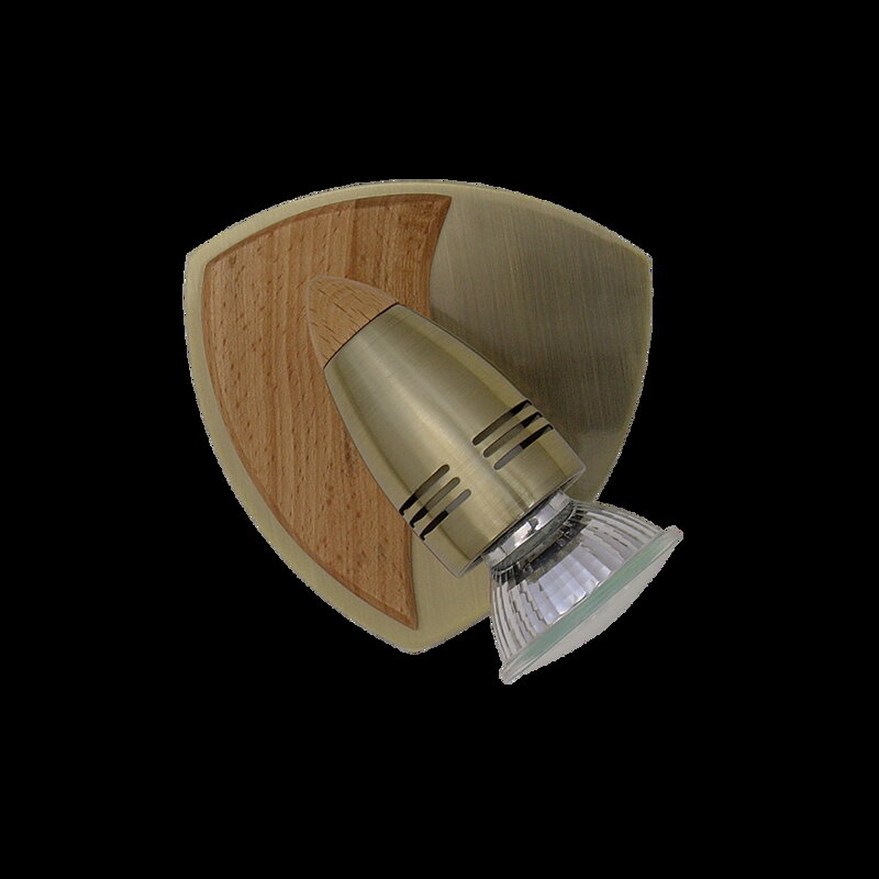 ARES 1xGU10/50W, ABS/WOOD