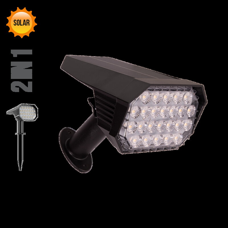 FOLD LED/4,8W,SOLAR,IP65,BLACK