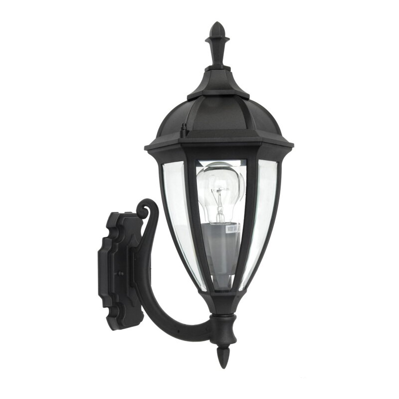 CALIFORNIA I 1xE27/100W,IP44,BLACK/CLEAR