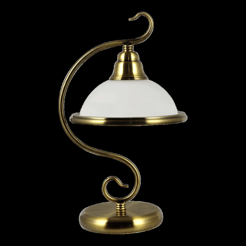 VIOLA 1xE14/40W, GOLD BRASS/WHITE, TABLE