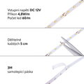LED pásek 5m 4,8W L3-300 ECONOMY