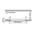 SN12 LED panel 12W čtverec 170x170mm