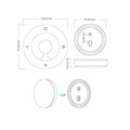 Ovladač dimLED OV SK1 CCT bílý