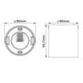 Přisazené LED svítidlo CCT TUBO 8W bílé