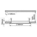 LN24 LED panel 24W kulatý 300mm