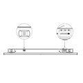 Lištové LED svítidlo TRITO LT150B 120° 61W černé