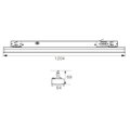 Lištové LED svítidlo TRITO LT150B 120° 61W černé