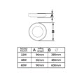 LED svítidlo ZULU 32W CCT kulaté bílé stropní