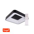 SMART Tuya LED svítidlo ZULU 48W CCT hranaté černé