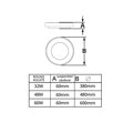 LED svítidlo ZULU 48W CCT kulaté bílé závěsné