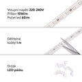 LED pásek 230V5 RGB 230V