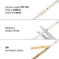LED pásek vnitřní SQ3-300 4,8W 12V