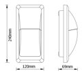 LED fasádní svítidlo MURUS-B černé