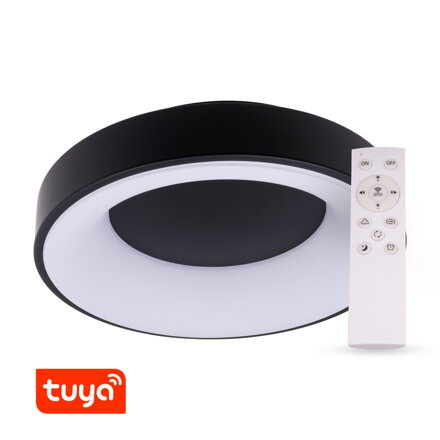 SMART Tuya LED svítidlo ZULU 60W CCT kulaté černé