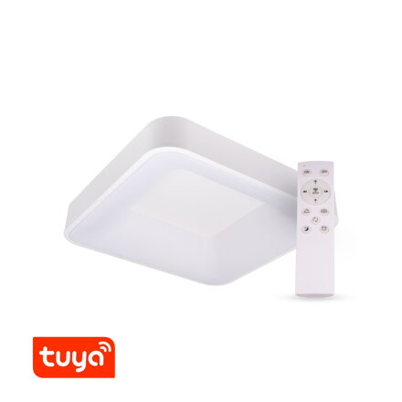 SMART Tuya LED svítidlo ZULU 48W CCT hranaté bílé