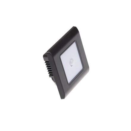 LED vestavné svítidlo PIR-RAN-B černé