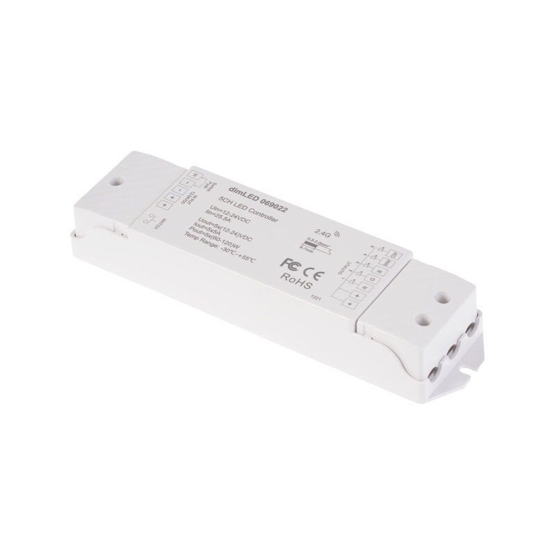Přijímač dimLED PR RGB+CCT 5x5A Přijímač dimLED PR RGB+CCT 5x5A