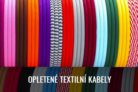 Opletené textilní kabely