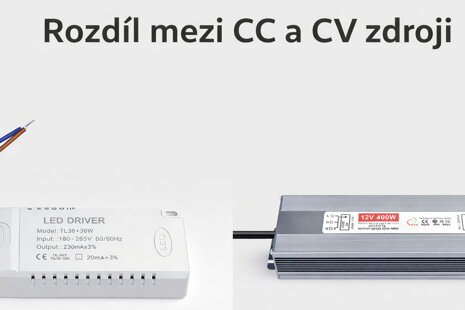 Rozdíl mezi CC a CV zdroji